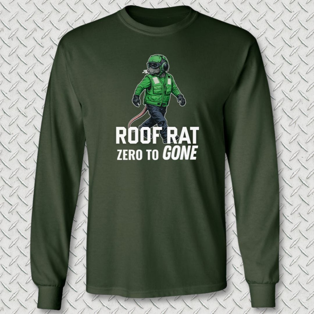 NavyHumor Long-sleeve Forest Green / M Green Roof Rat Long Sleeve Tee