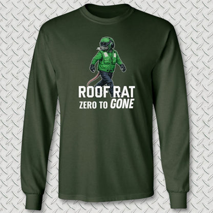 NavyHumor Long-sleeve Forest Green / M Green Roof Rat Long Sleeve Tee