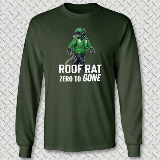 NavyHumor Long-sleeve Forest Green / M Green Roof Rat Long Sleeve Tee