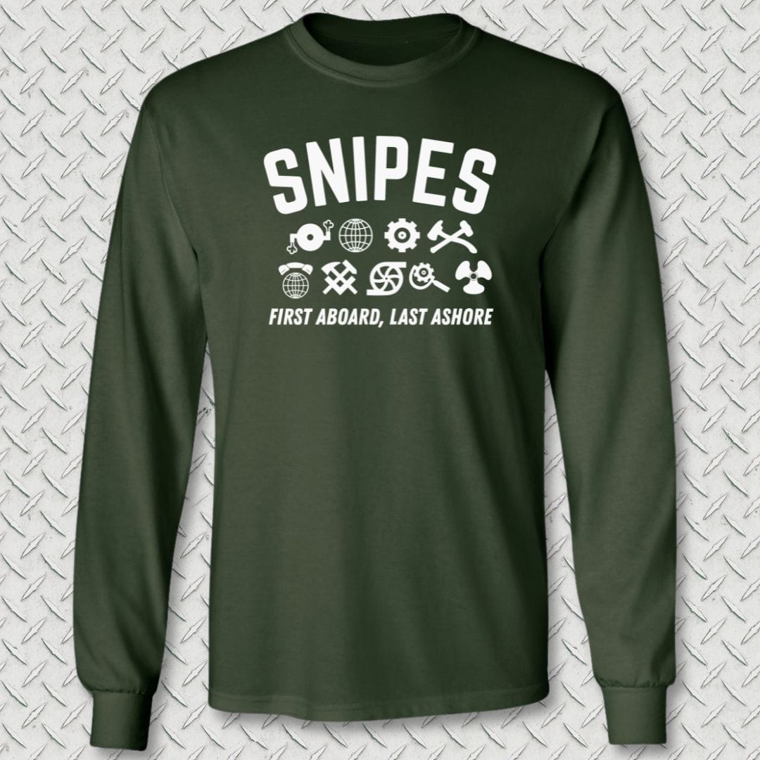NavyHumor Long-sleeve Forest Green / M Snipes - First Aboard Long Sleeve Tee