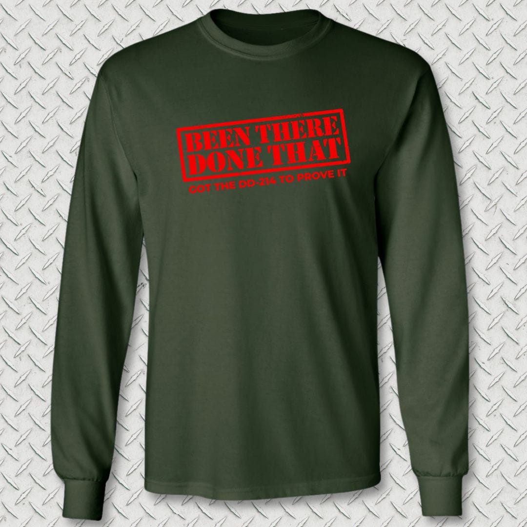 NavyHumor Long-sleeve Forest Green / S BTDT - Got The DD-214 Long Sleeve Tee