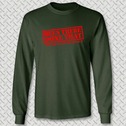 NavyHumor Long-sleeve Forest Green / S BTDT - Got The DD-214 Long Sleeve Tee