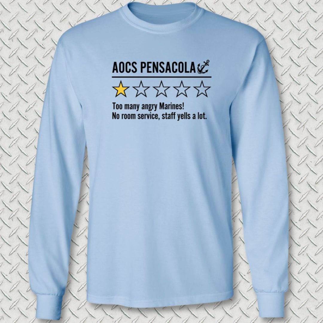 NavyHumor Long-sleeve Light Blue / S AOCS Pensacola Review Long Sleeve Tee