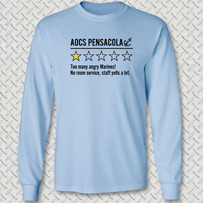 NavyHumor Long-sleeve Light Blue / S AOCS Pensacola Review Long Sleeve Tee