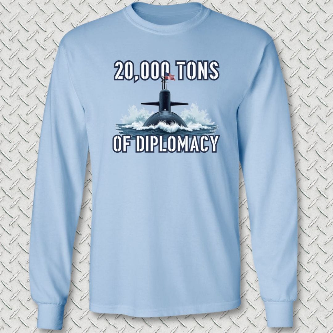 NavyHumor Long-sleeve Light Blue / S Ballistic Diplomacy Long Sleeve Tee