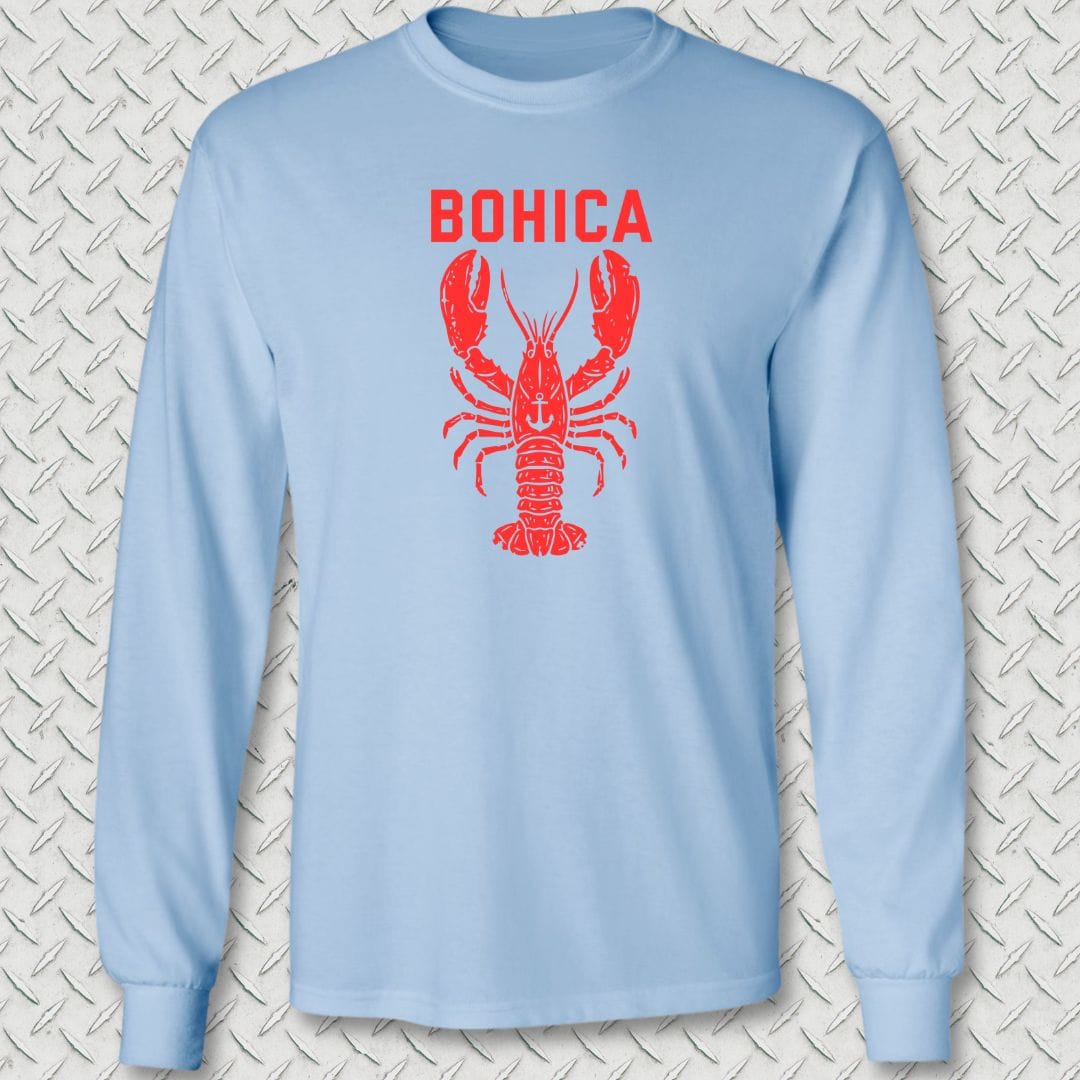 NavyHumor Long-sleeve Light Blue / S BOHICA Lobster Long Sleeve Tee