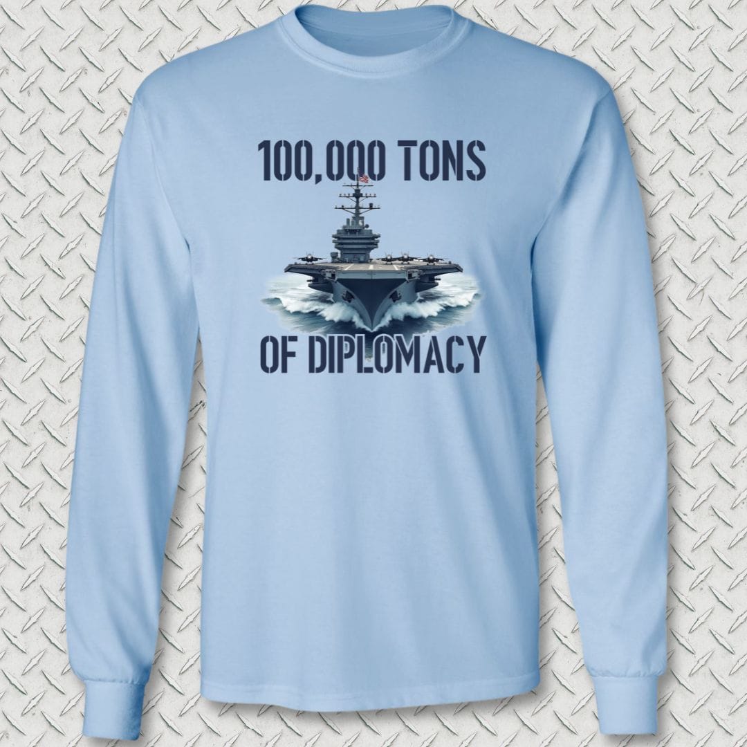 NavyHumor Long-sleeve Light Blue / S Carrier Diplomacy Long Sleeve Tee