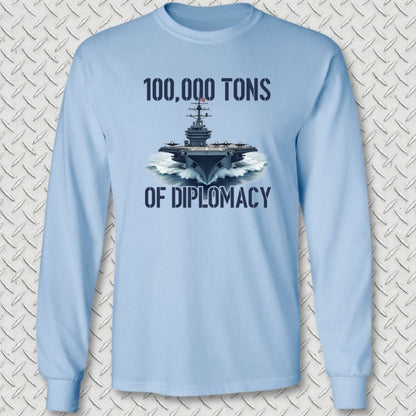 NavyHumor Long-sleeve Light Blue / S Carrier Diplomacy Long Sleeve Tee