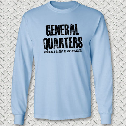 NavyHumor Long-sleeve Light Blue / S General Quarters Long Sleeve Tee