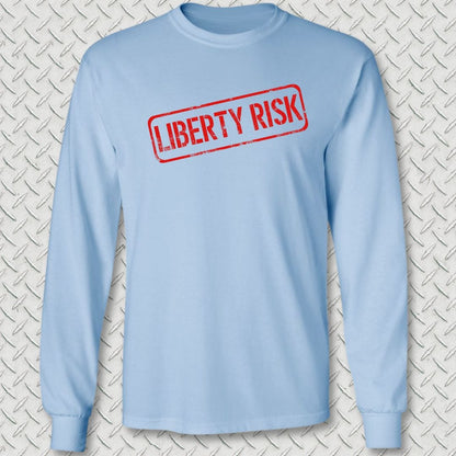 NavyHumor Long-sleeve Light Blue / S Liberty Risk Long Sleeve Tee