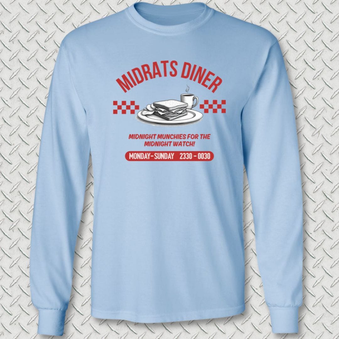 NavyHumor Long-sleeve Light Blue / S Midrats Diner Long Sleeve Tee