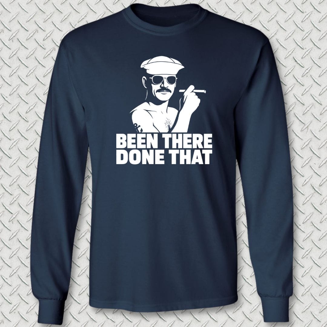 NavyHumor Long-sleeve Navy / S Been There, Done That Long Sleeve Tee