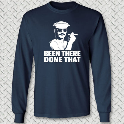 NavyHumor Long-sleeve Navy / S Been There, Done That Long Sleeve Tee