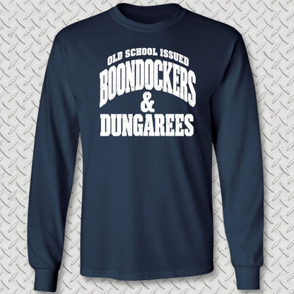 NavyHumor Long-sleeve Navy / S Boondockers & Dungarees Long Sleeve Tee