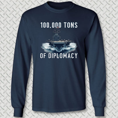 NavyHumor Long-sleeve Navy / S Carrier Diplomacy Long Sleeve Tee
