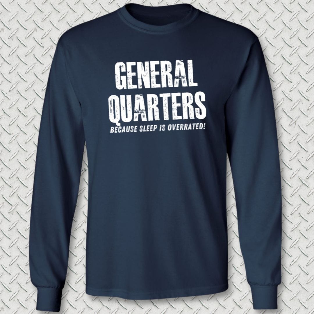 NavyHumor Long-sleeve Navy / S General Quarters Long Sleeve Tee