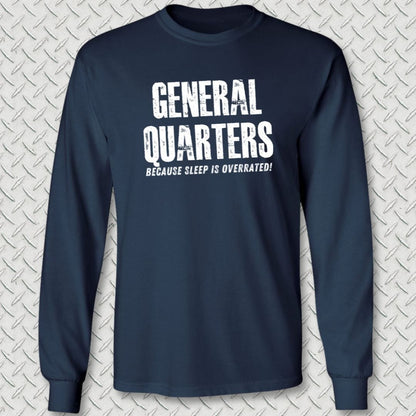 NavyHumor Long-sleeve Navy / S General Quarters Long Sleeve Tee