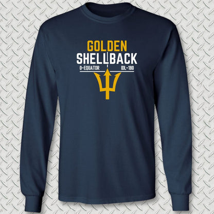 NavyHumor Long-sleeve Navy / S Golden Shellback Long Sleeve Tee