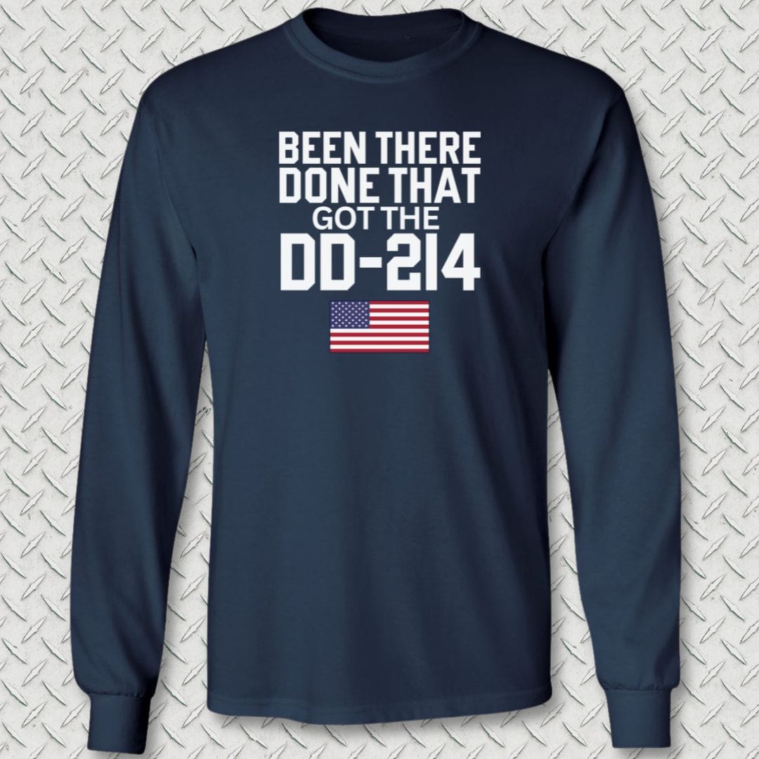 NavyHumor Long-sleeve Navy / S Got The DD-214 Long Sleeve Tee