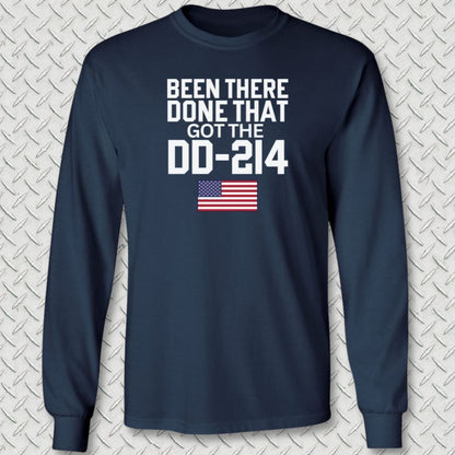 NavyHumor Long-sleeve Navy / S Got The DD-214 Long Sleeve Tee