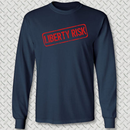 NavyHumor Long-sleeve Navy / S Liberty Risk Long Sleeve Tee
