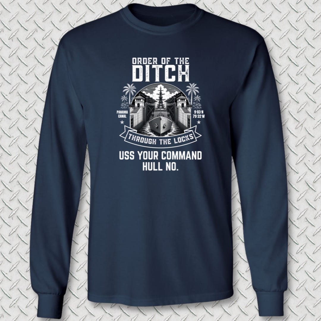 NavyHumor Long-sleeve Navy / S Order of the Ditch - Add Your Command Long Sleeve Tee
