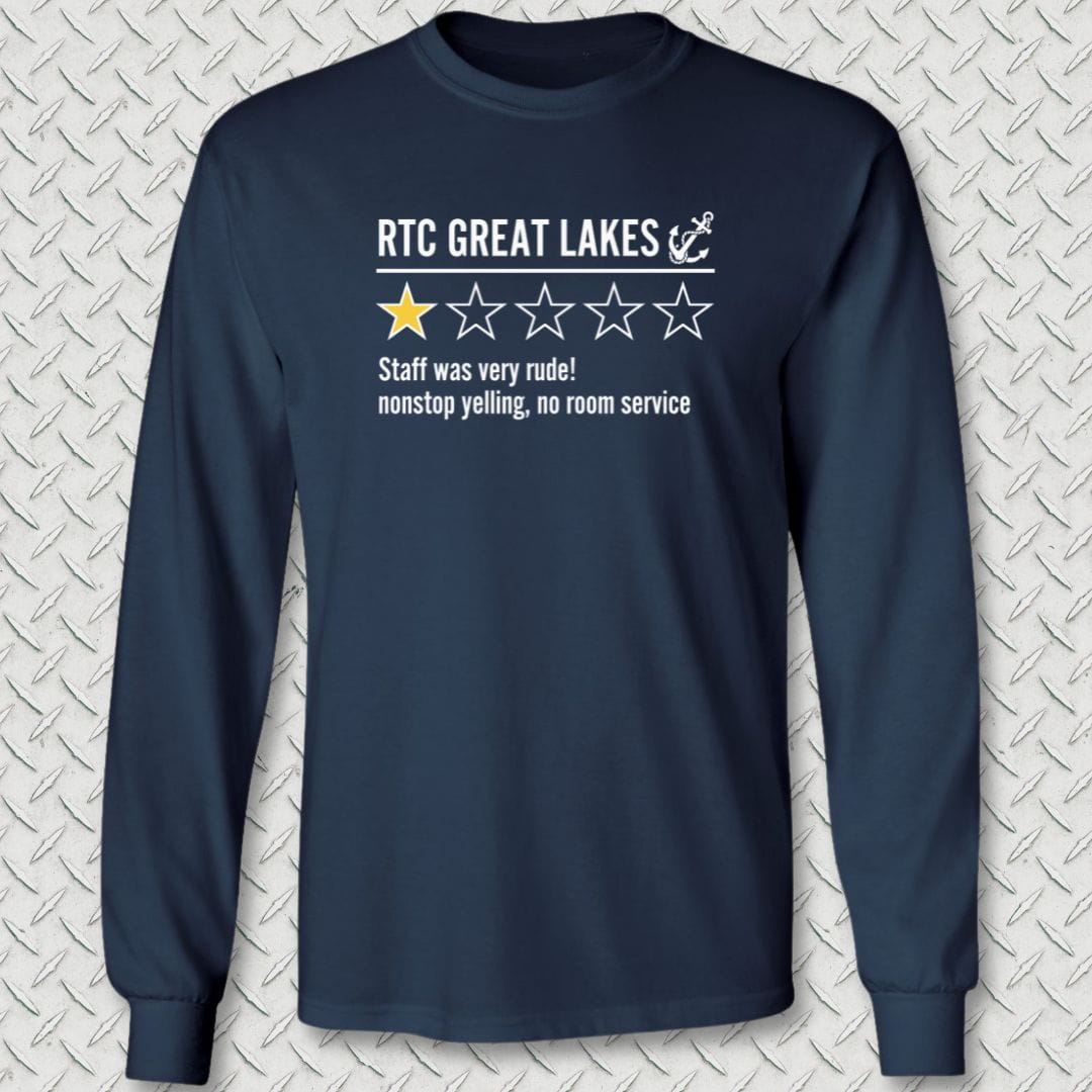 NavyHumor Long-sleeve Navy / S RTC Great Lakes Review Long Sleeve Tee