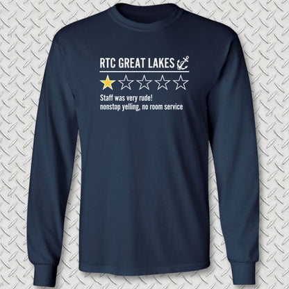 NavyHumor Long-sleeve Navy / S RTC Great Lakes Review Long Sleeve Tee