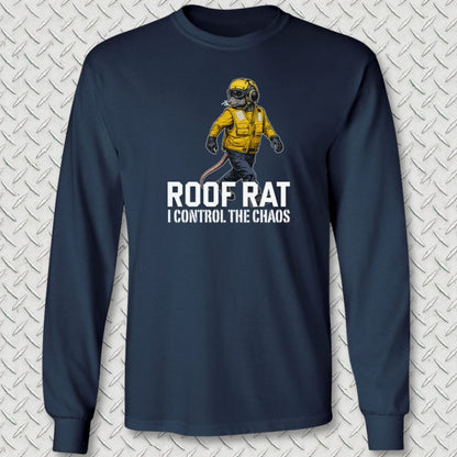 NavyHumor Long-sleeve Navy / S Yellow Roof Rat Long Sleeve Tee