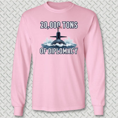 NavyHumor Long-sleeve Pink / S Ballistic Diplomacy Long Sleeve Tee