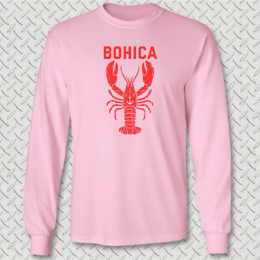 NavyHumor Long-sleeve Pink / S BOHICA Lobster Long Sleeve Tee
