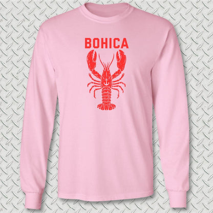 NavyHumor Long-sleeve Pink / S BOHICA Lobster Long Sleeve Tee