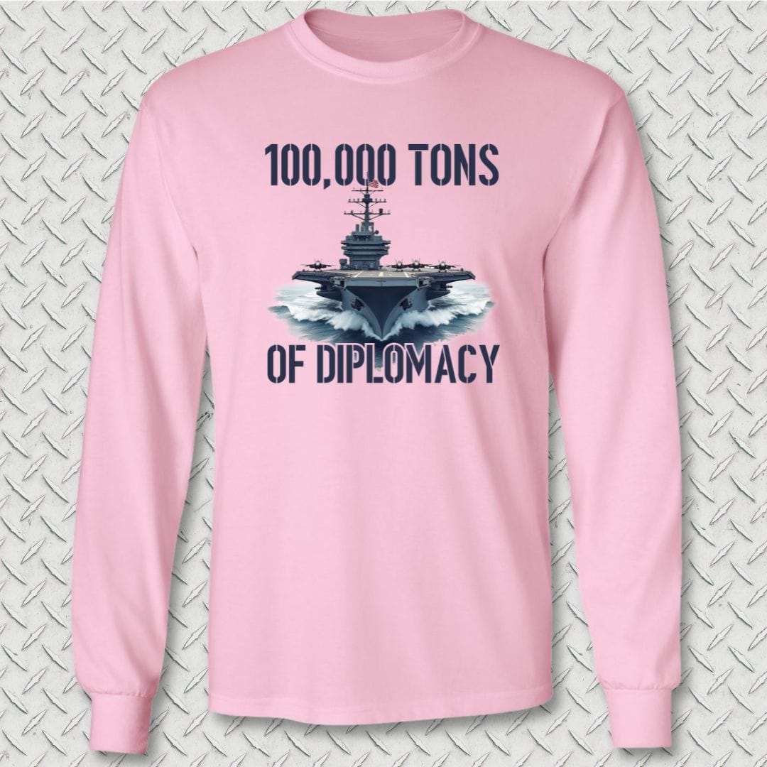 NavyHumor Long-sleeve Pink / S Carrier Diplomacy Long Sleeve Tee