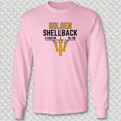 NavyHumor Long-sleeve Pink / S Golden Shellback Long Sleeve Tee