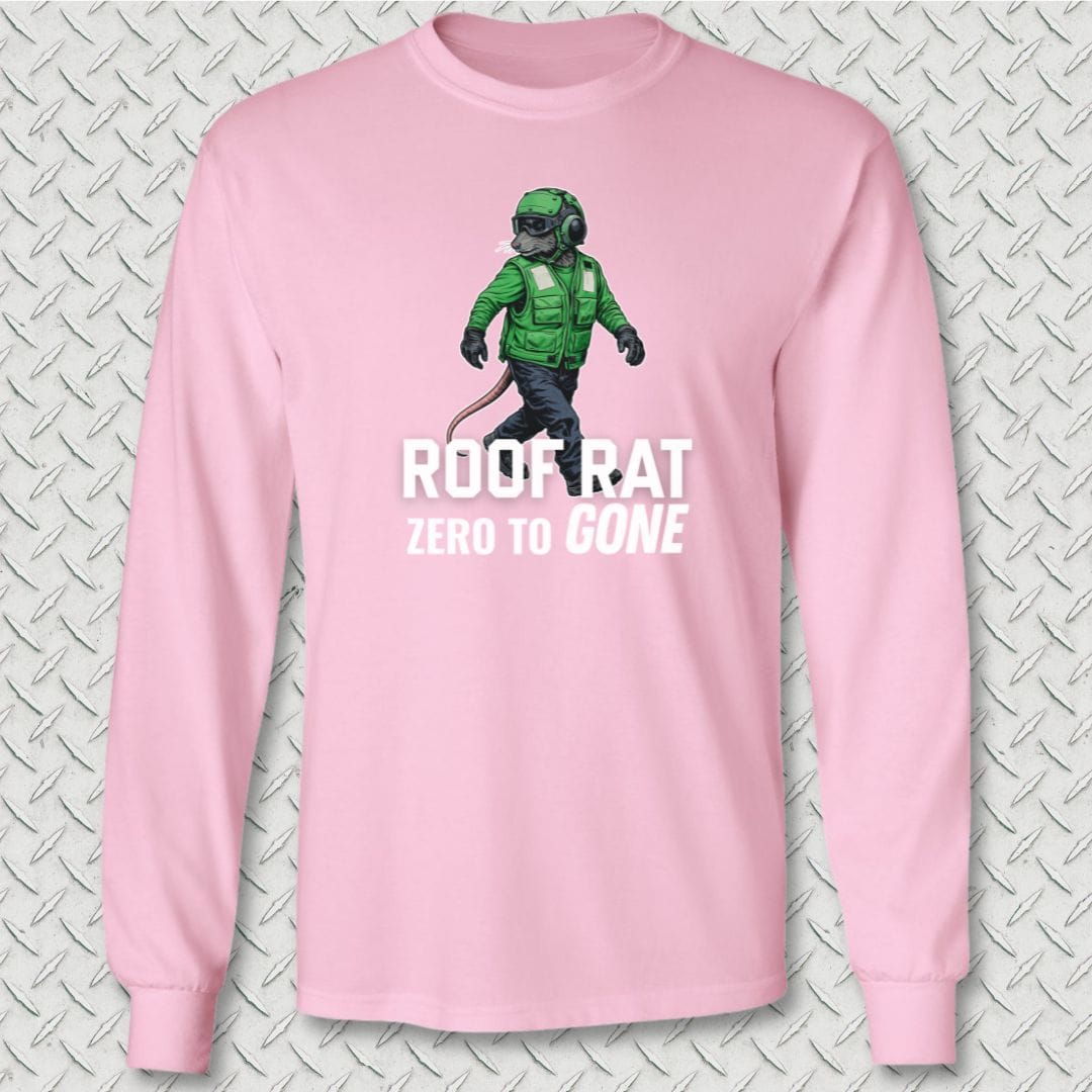NavyHumor Long-sleeve Pink / S Green Roof Rat Long Sleeve Tee