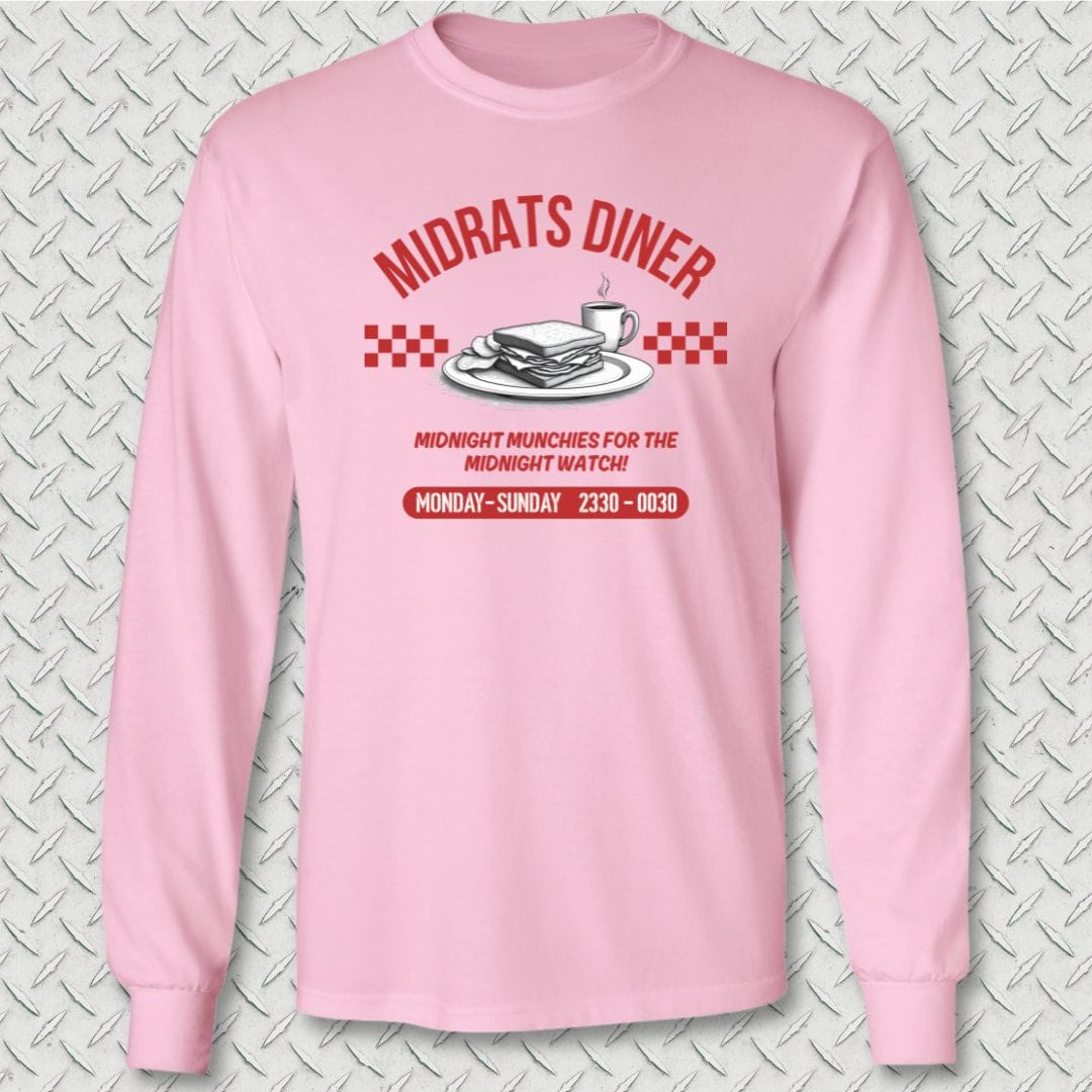 NavyHumor Long-sleeve Pink / S Midrats Diner Long Sleeve Tee
