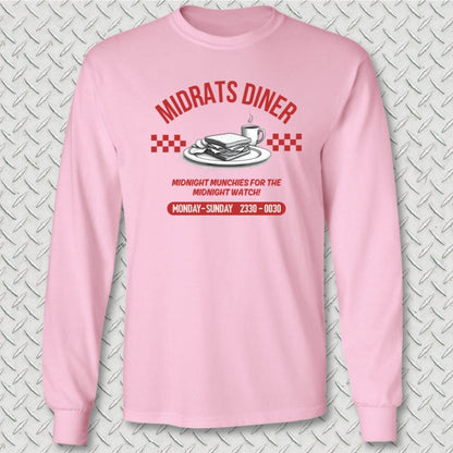 NavyHumor Long-sleeve Pink / S Midrats Diner Long Sleeve Tee