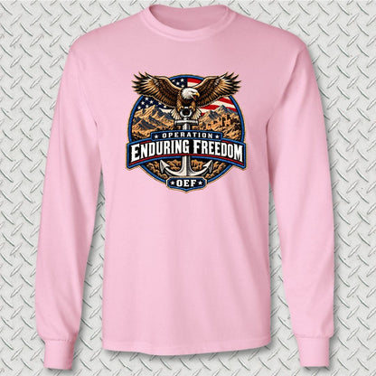 NavyHumor Long-sleeve Pink / S Operation Enduring Freedom Long Sleeve Tee