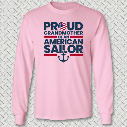 NavyHumor Long-sleeve Pink / S Proud Grandmother Long Sleeve Tee