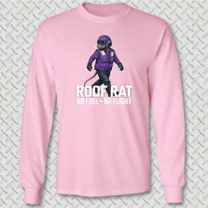 NavyHumor Long-sleeve Pink / S Purple Roof Rat Long Sleeve Tee