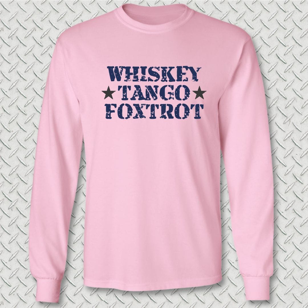 NavyHumor Long-sleeve Pink / S Whiskey Tango Foxtrot Long Sleeve Tee