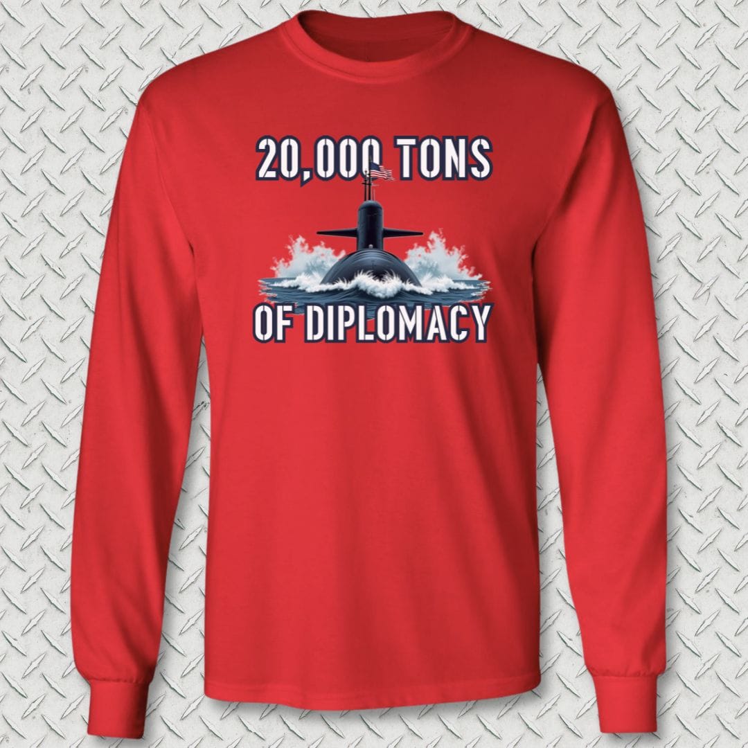 NavyHumor Long-sleeve Red / S Ballistic Diplomacy Long Sleeve Tee