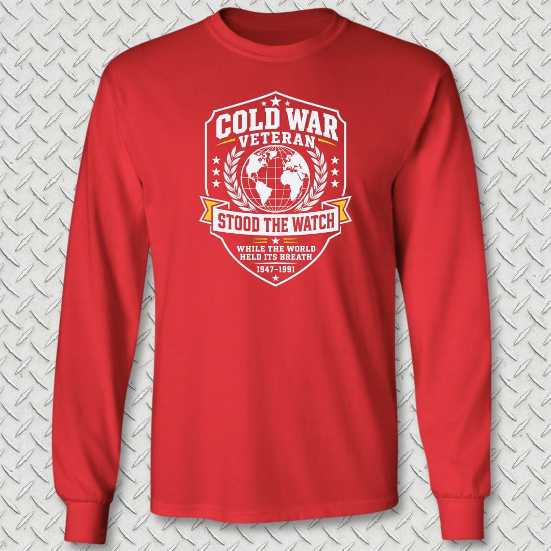 NavyHumor Long-sleeve Red / S Cold War Veteran Long Sleeve Tee