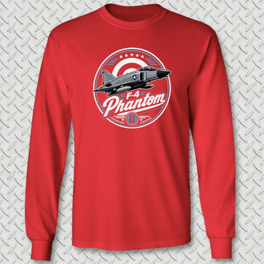NavyHumor Long-sleeve Red / S F-4 Phantom Legendary Fighter Long Sleeve Tee