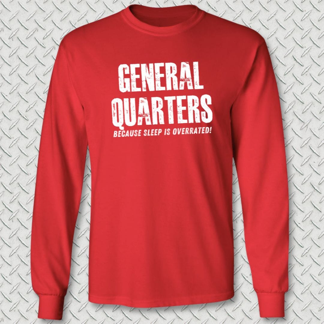 NavyHumor Long-sleeve Red / S General Quarters Long Sleeve Tee