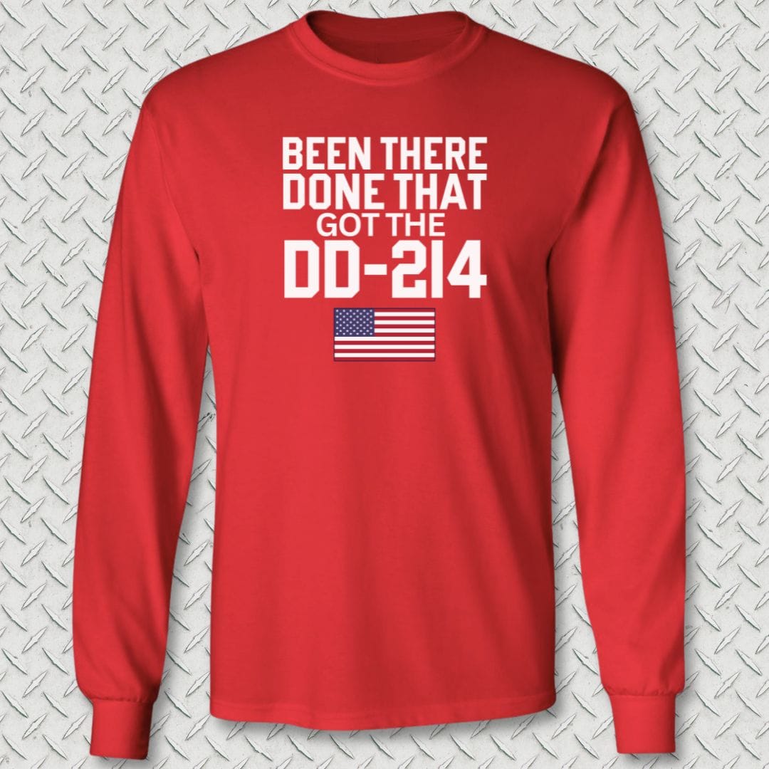 NavyHumor Long-sleeve Red / S Got The DD-214 Long Sleeve Tee