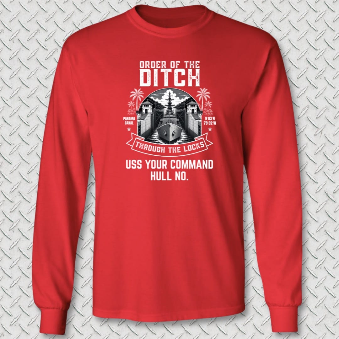 NavyHumor Long-sleeve Red / S Order of the Ditch - Add Your Command Long Sleeve Tee