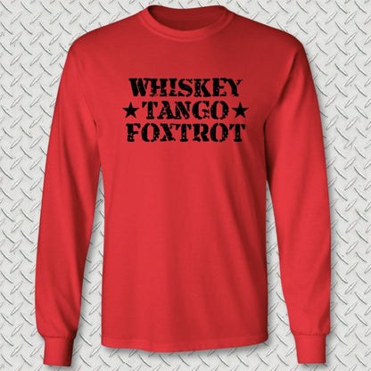 NavyHumor Long-sleeve Red / S Whiskey Tango Foxtrot Long Sleeve Tee