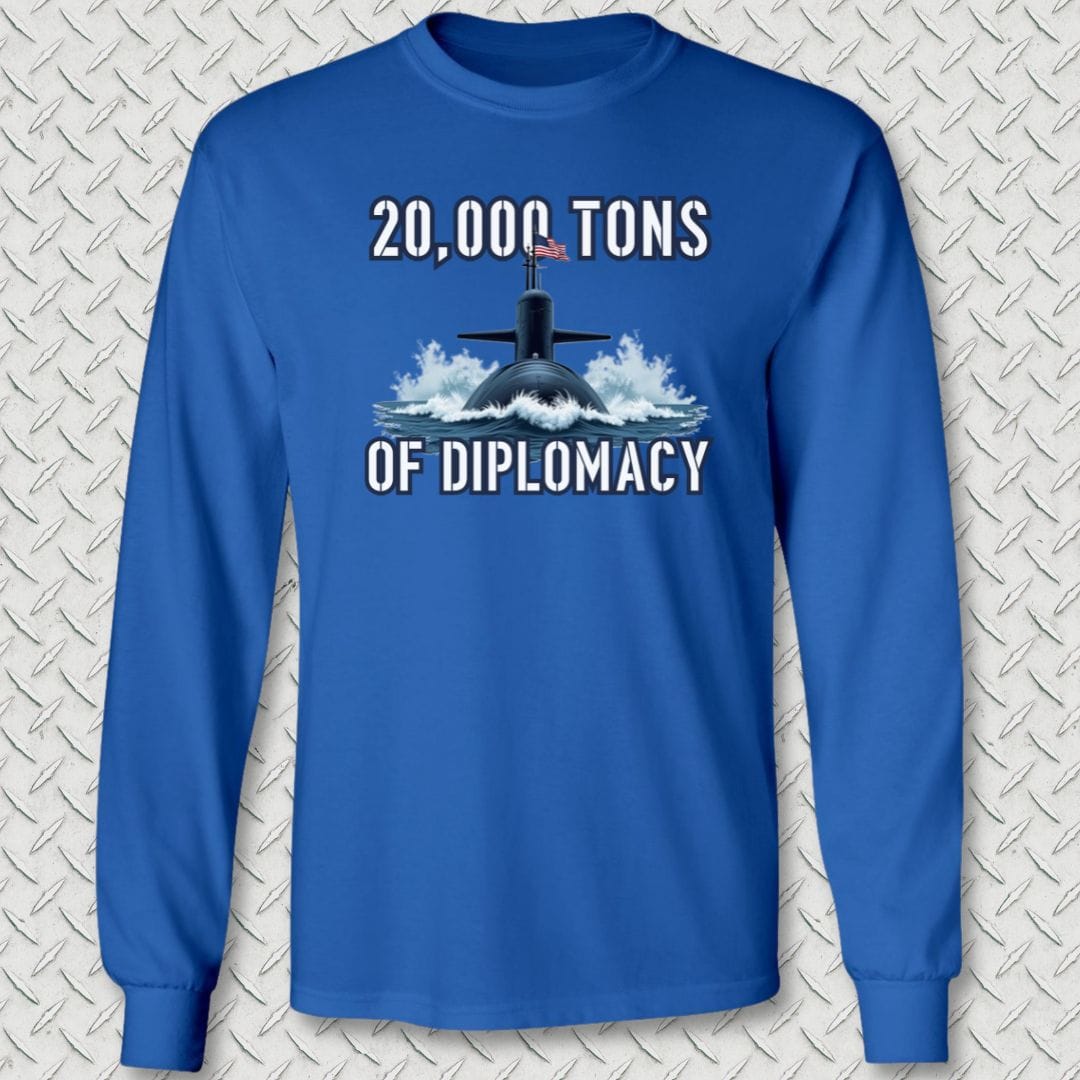 NavyHumor Long-sleeve Royal Blue / S Ballistic Diplomacy Long Sleeve Tee