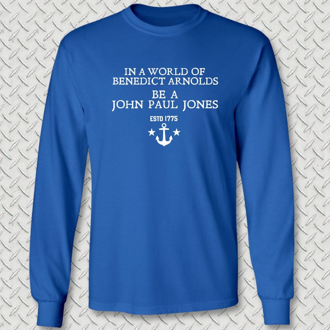 NavyHumor Long-sleeve Royal Blue / S Be A John Paul Jones Long Sleeve Tee